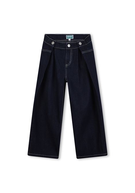 Jeans con stampa cucita KENZO KIDS | K61327Z35